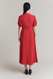 Francis Satin Back Crepe Midi Dress