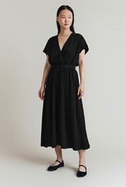 Aria Viscose Belted Midi Dress