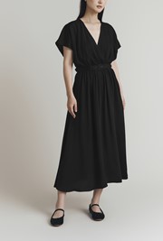 Aria Viscose Belted Midi Dress