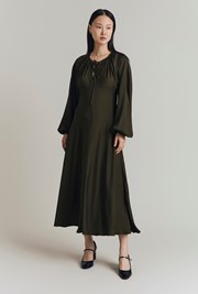 Zuri Bias Cut Midi Dress