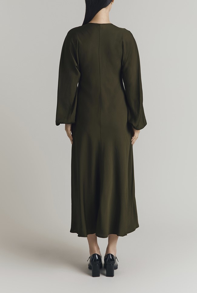 Zuri Bias Cut Midi Dress