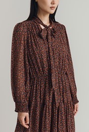 Orla Ditsy Georgette Tiered Maxi Dress