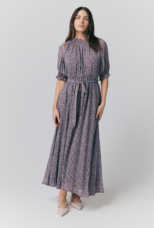 Effie Ditsy Georgette Midi Dress