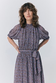 Effie Georgette Ditsy Midi Dress