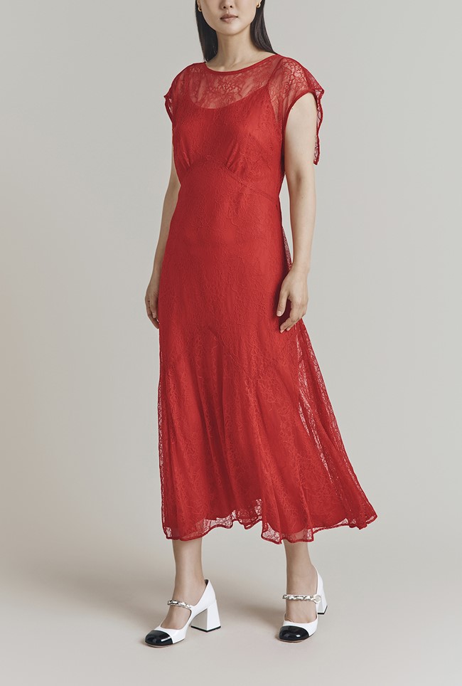 Aletta Lace Midi Dress