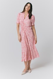 Capri Floral Crepe Midi Dress