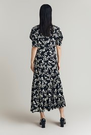 Capri Floral Crepe Midi Dress