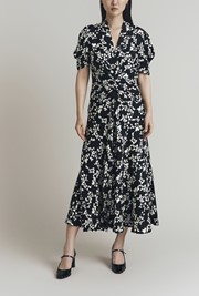 Capri Crepe Floral Midi Dress