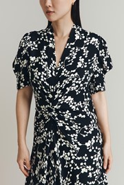 Capri Crepe Floral Midi Dress