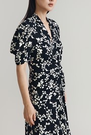 Capri Crepe Floral Midi Dress