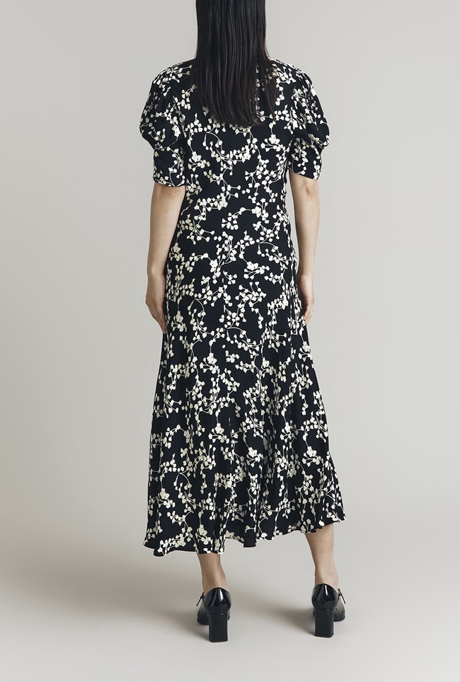 Capri Crepe Floral Midi Dress