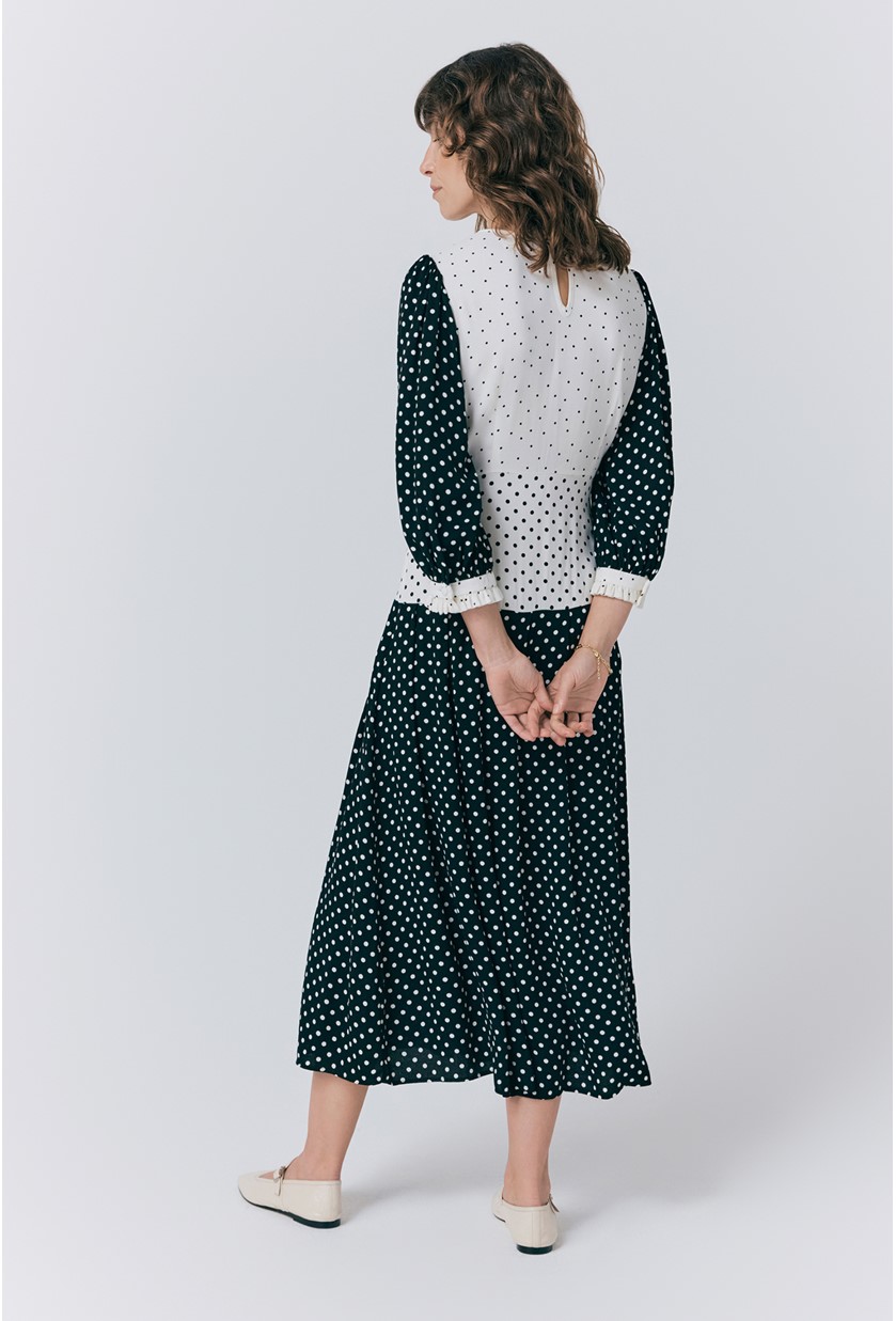 新品未使用タグ付商品　DouDou flocky dot pants dress Darlene Swing Dress in Leopard Animal Print - Dolly and Dotty