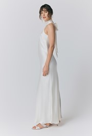 Amaia Halter Neck Satin Maxi Dress 