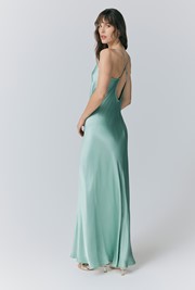 Kallie Satin Maxi Slip Dress