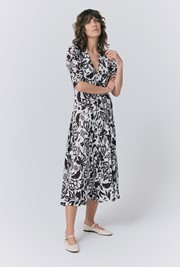 Madi Crepe Floral Midi Dress