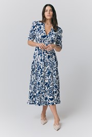 Madi Crepe Floral Midi Dress