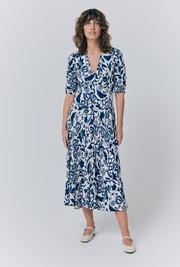 Madi Crepe Floral Midi Dress