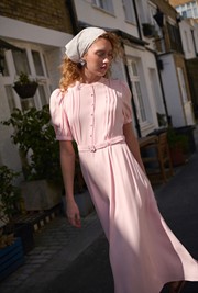 Francis Crepe Belted Midi Dress 