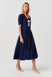 Peony Crepe Midi Dress 