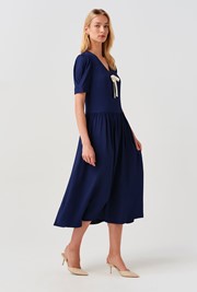 Peony Crepe Midi Dress 