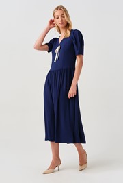 Peony Crepe Midi Dress 