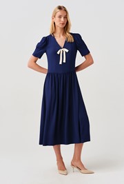 Peony Crepe Midi Dress 