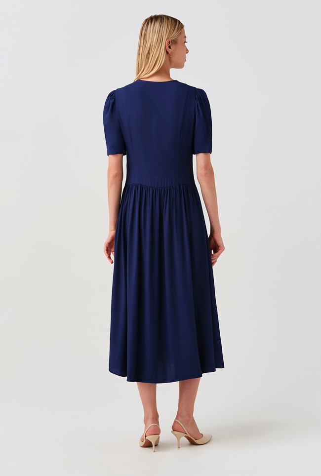 Peony Crepe Midi Dress 