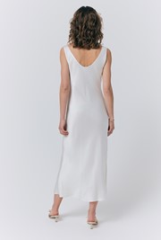 Palm Satin Midi Slip Dress