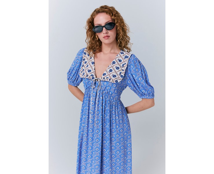 トップス misha&puff MARITIME BLUE RAILROAD FLORAL misha&puff