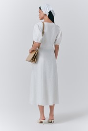 Selina Embroidered Cotton Midi Dress