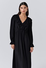 Aurora Crepe Tie Waist Midi Dress