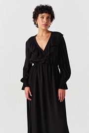 Aurora Crepe Tie Waist Midi Dress