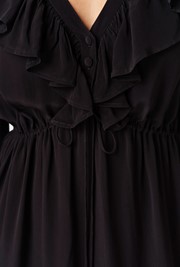 Aurora Crepe Tie Waist Midi Dress