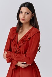 Aurora Crepe Tie Waist Midi Dress