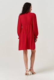 Bianca Crepe Frill Collar Short Dress