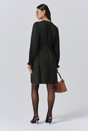 Bianca Crepe Frill Collar Short Dress