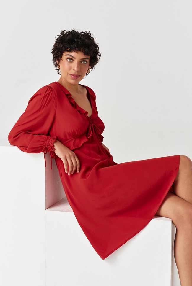 Billie Crepe Short Dress