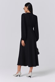 Francesca Crepe Button Through Midi Dress