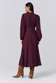 Francesca Crepe Button Through Midi Dress