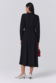 Freya Crepe Belted Midi Dress