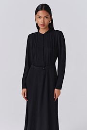 Freya Crepe Belted Midi Dress