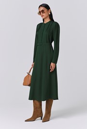 Freya Crepe Belted Midi Dress
