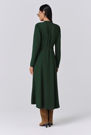 Freya Crepe Belted Midi Dress