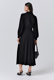 Wendy Crepe Collared Neck Midi Dress