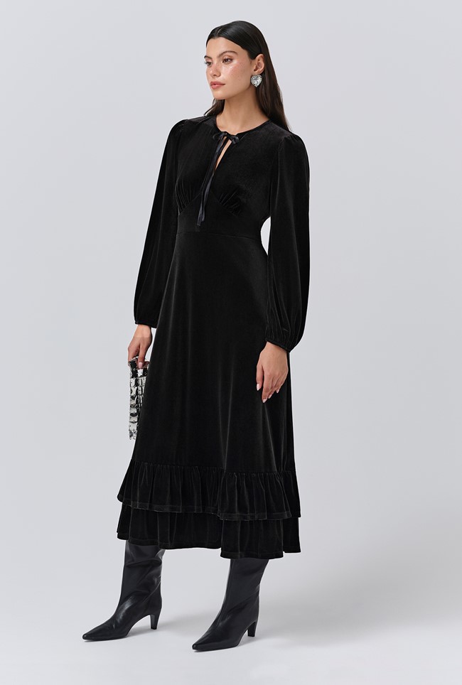 Elenanor Velvet Midi Dress