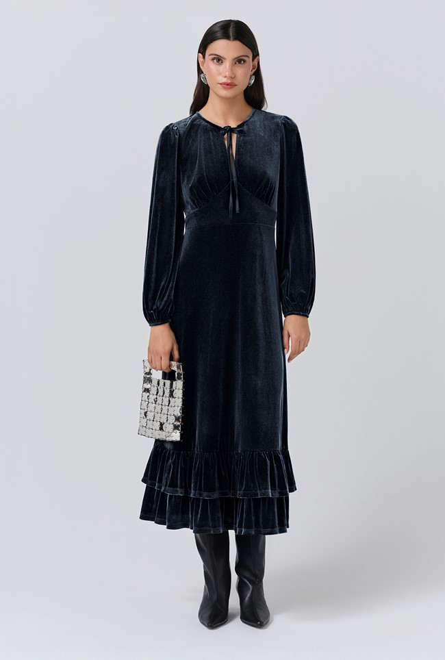 Elenanor Velvet Midi Dress