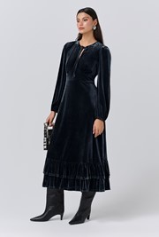 Elenanor Velvet Midi Dress