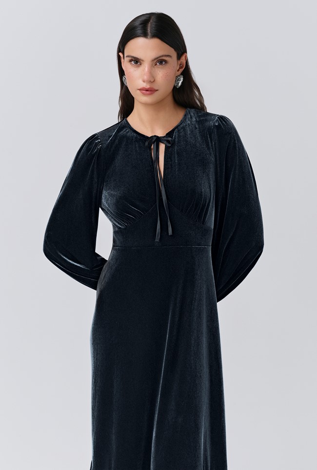 Elenanor Velvet Midi Dress