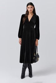Kimberley Velvet Tiered Midi Dress