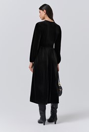 Kimberley Velvet Tiered Midi Dress